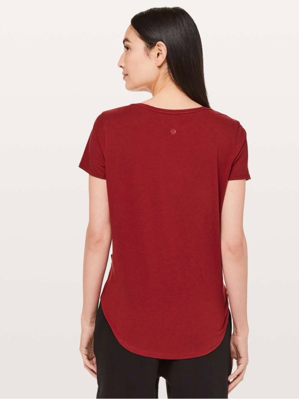 Lululemon Love Crew lll Red Pima Cotton Short Sleeve T-Shirt Size 6 Athleisure